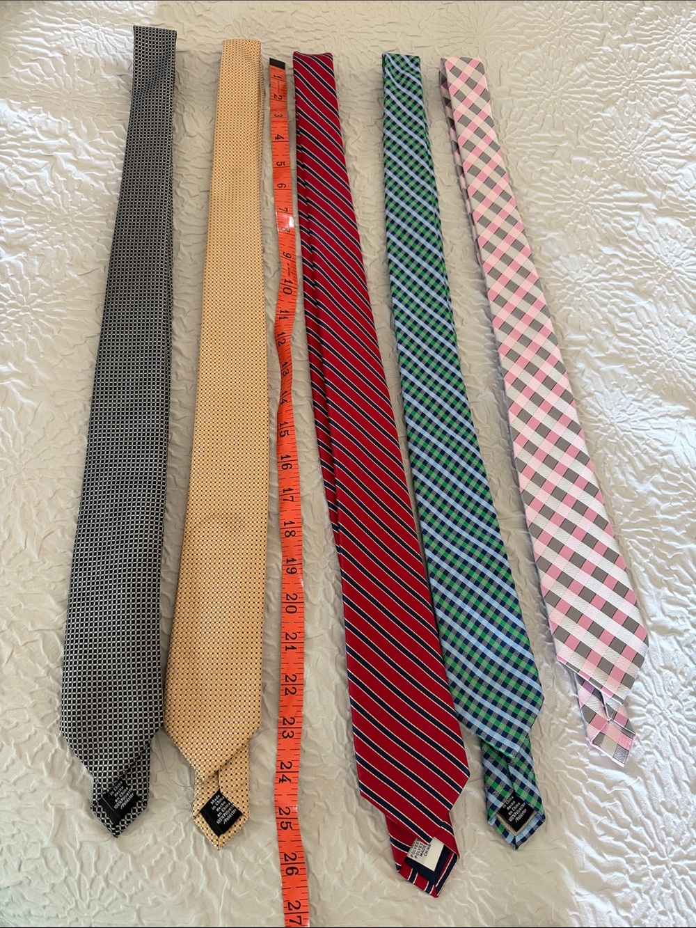 Dockers Boys Tie Set — Black, Gold, Red, Green, Pink Plaids & Stripes
